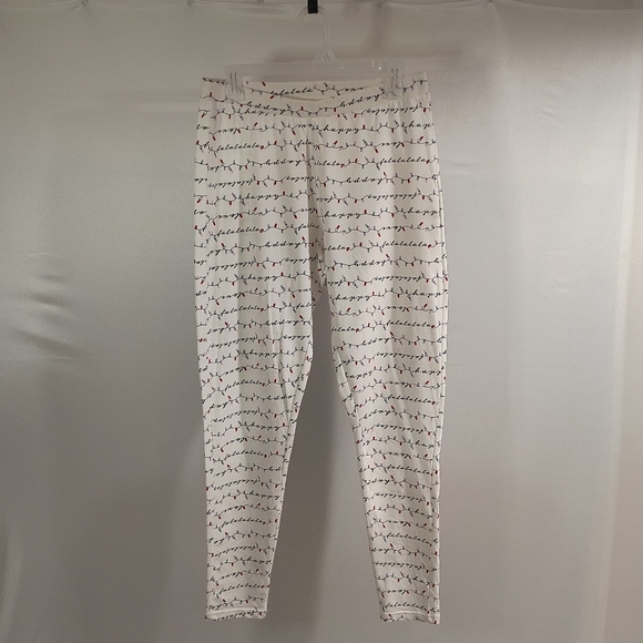 La Vie En Rose Women's Medium White Sleepwear Pajama Pants - Picture 1 of 8